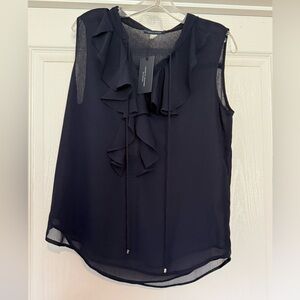 Tommy Hilfiger Navy Sleeveless Blouse